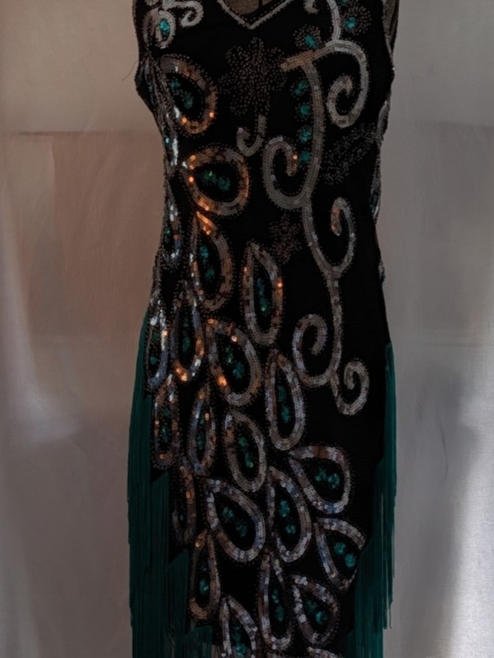 Womens Peacock Roaring Twenties Halloween Outfit